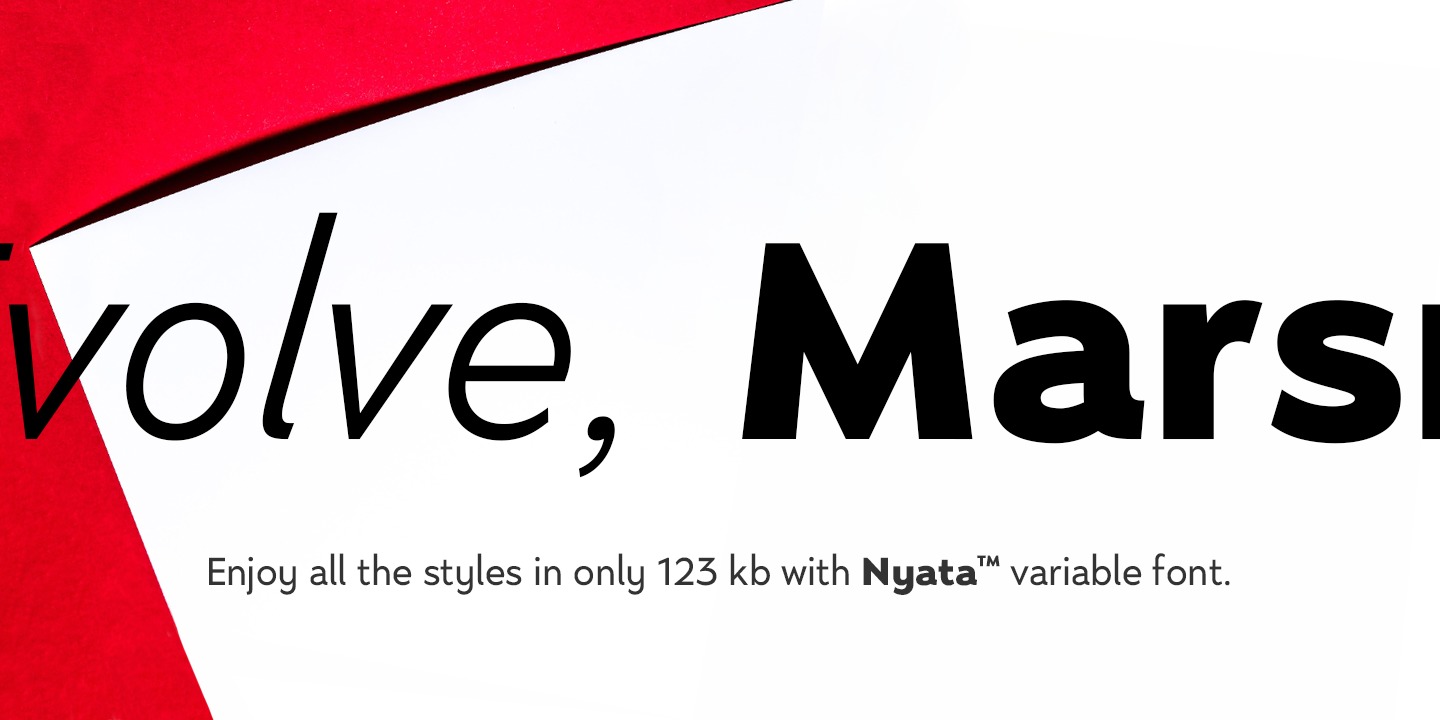 Пример шрифта Nyata #5